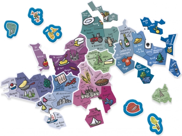 Jeujura Mappa Magnetica della Francia