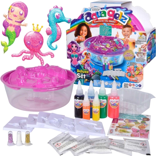 Aqua Gelz set deluxe creativo Sirene magiche 6 gel + accessori