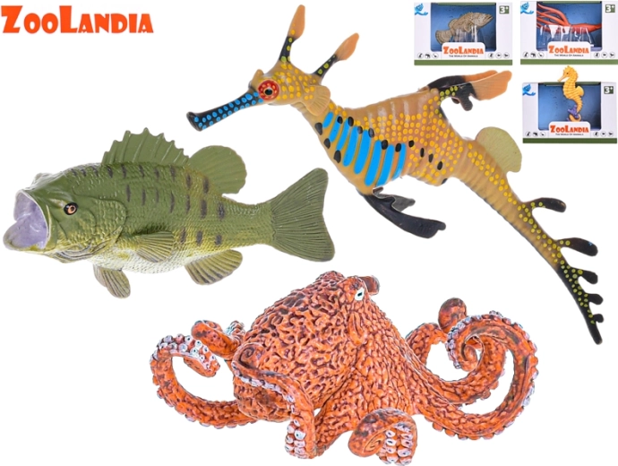 Zoolandia animali marini – set di figure in plastica per acquario