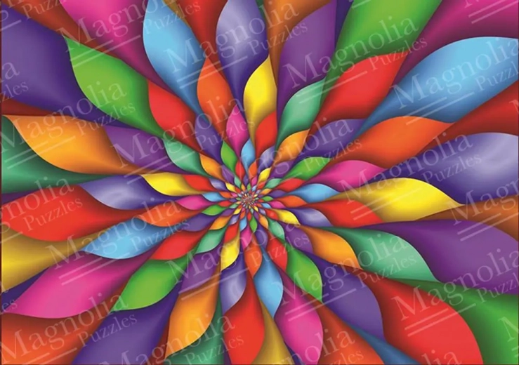 Puzzel regenboogbloemblaadjes 1000 stukjes