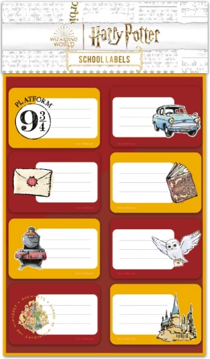 Stickers for notebooks and textbooks with a Harry Potter theme
