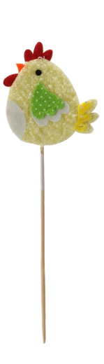 Galletta pasquale su stecchino – decorazione per vasi e composizioni (mix di colori)