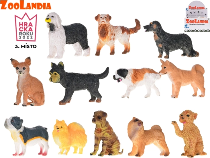 Zoolandia cagnolino – figurine in plastica di razze canine 5–9 cm
