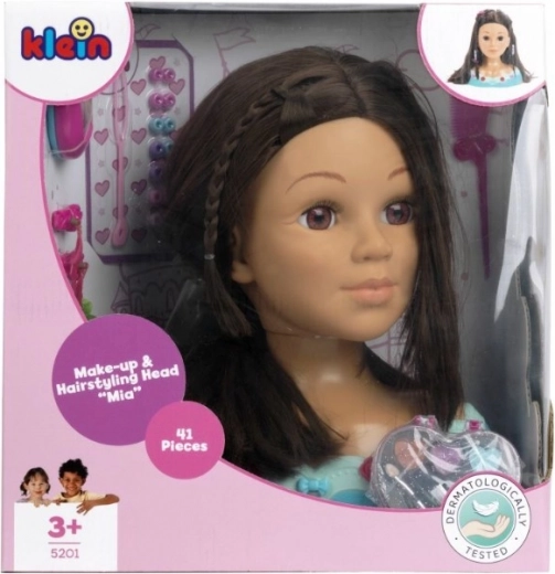 Mia Styling and Makeup Head with Cosmetics and Accessories Set