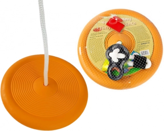 Okrugla vrtna tanjurić ljuljačka za djecu, narančasta