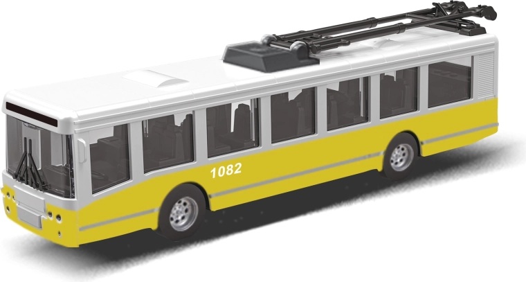 Trolleybus OV met vliegwiel 16 cm – geel