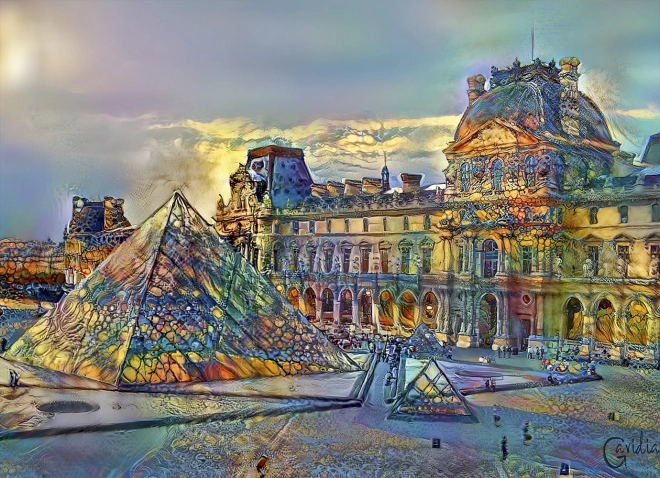 Bluebird puzzle Muzej Louvre, Pariz 1000 koščkov