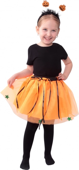 Costume di Halloween per bambine con tutù e cerchietto