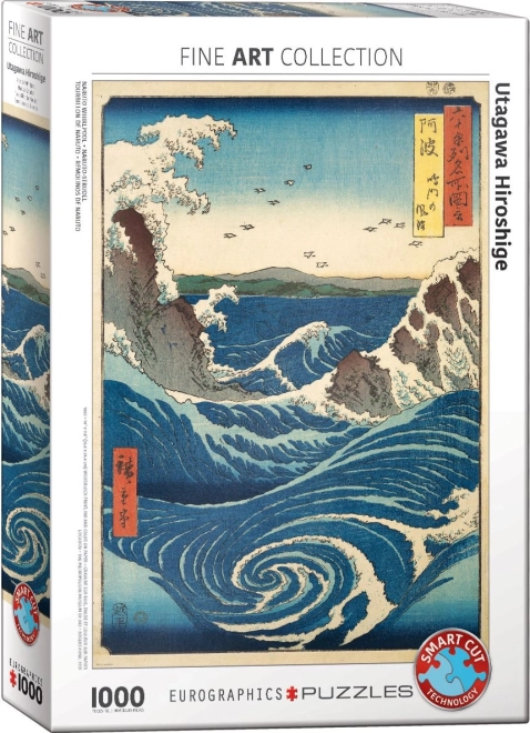 Eurographics Puzzel Utagawa Hiroshige: Naruto golven 1000 stukjes