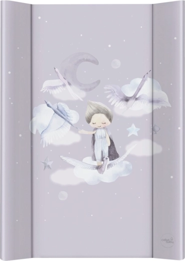 Ceba Baby přebalovací podložka 2hranná s pevnou deskou 50×70 Basic Wild Swans