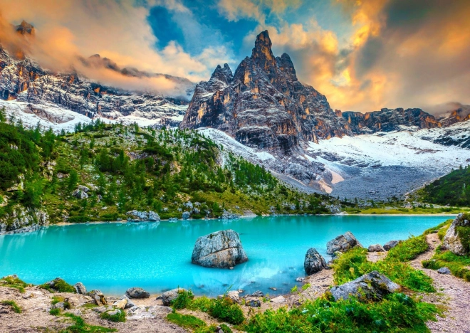 ENJOY puzzle – Lake Sorapis, Dolomites (Italy), 1000 pieces