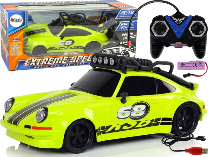 Auto sportivo 1:18 Verde ruota di scorta Pilot