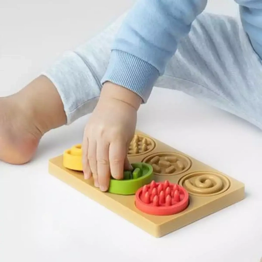 Sensory puzzle rings for babies 6m+ Mom's Care