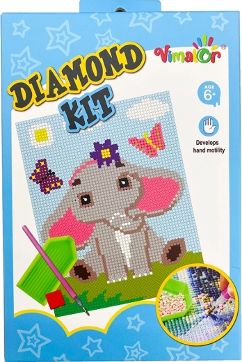 Diamantmaling – baby elefant