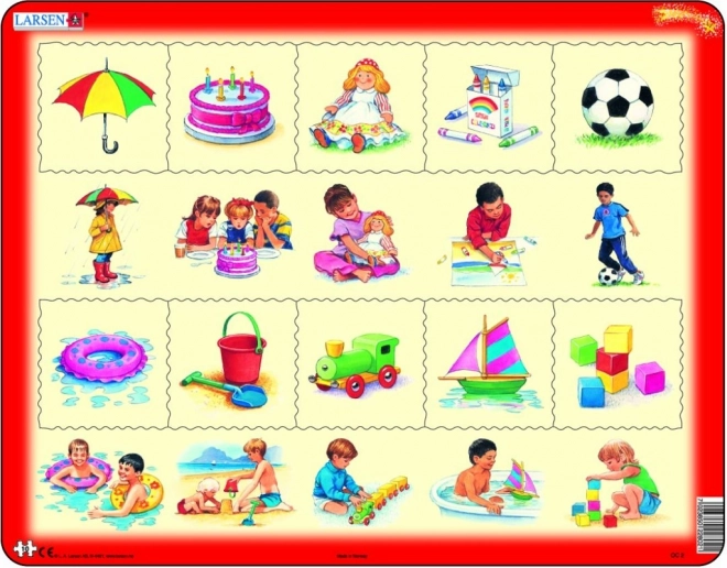 LARSEN sestavljanka: Kaj sodi skupaj? 10 koščkov