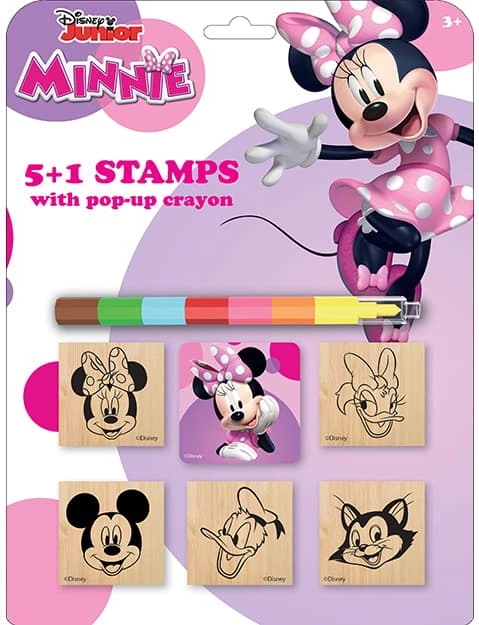 Stamps 5+1 with Crayon MINNIE