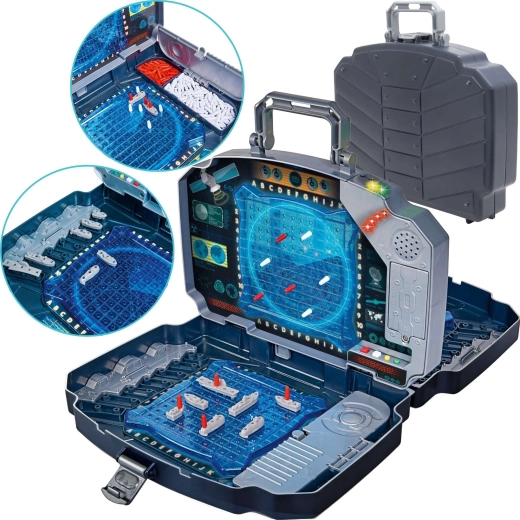 Elektronisk søslag i kuffert med lys og lyd, 5+