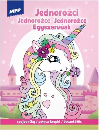 Dot-to-Dot Coloring Unicorns 210 × 276 mm, 32 pages