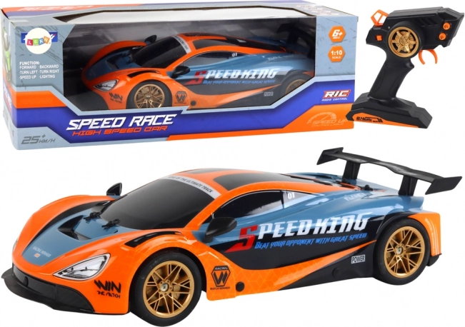 Large 1:10 RC sports car orange
