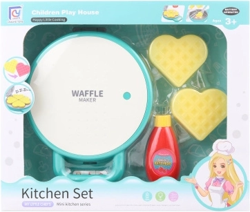 children's plastic waffle maker with sounds and color-changing waffles