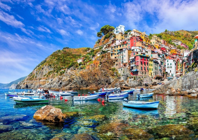 Puzzel Riomaggiore, Cinque Terre, Italië 1000 stukjes