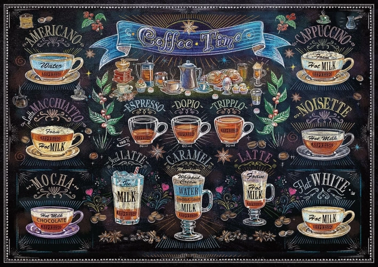 ART PUZZLE Sestavljanka Čas za kavo 1000 koščkov