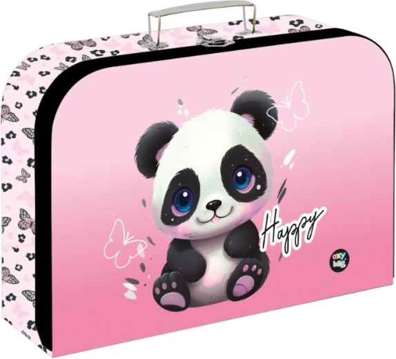 Valigetta laminata per bambini Panda 34 cm