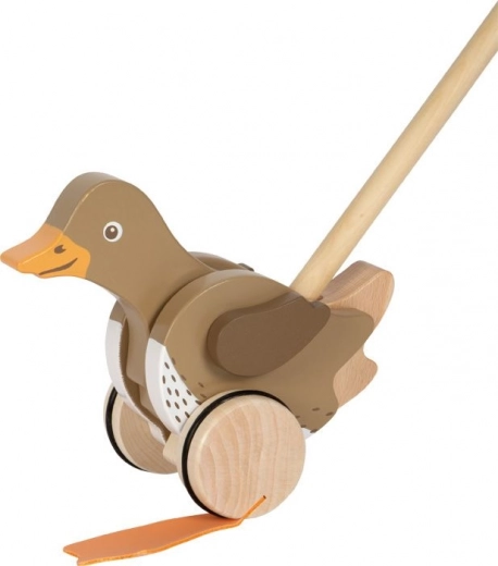 Small Foot Wooden Push-Along Duck on a Stick