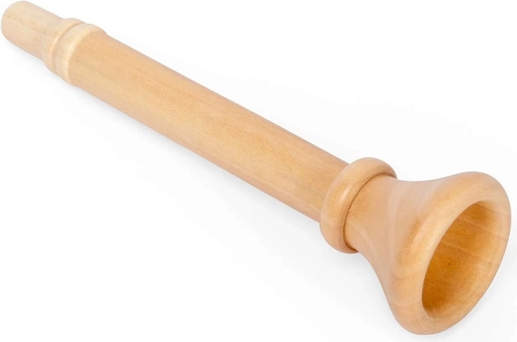 Bigjigs Toys wooden trumpet natural