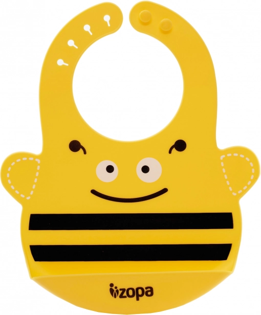 Bavaglino in silicone con motivo allegro Bee