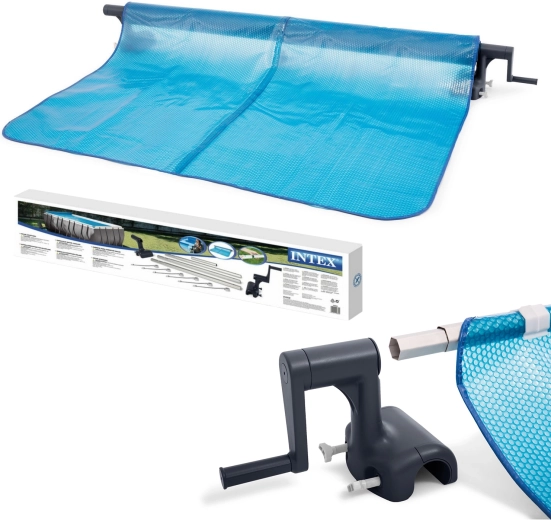 Avvolgitore per telo solare per piscine con telaio 274–488 cm Intex