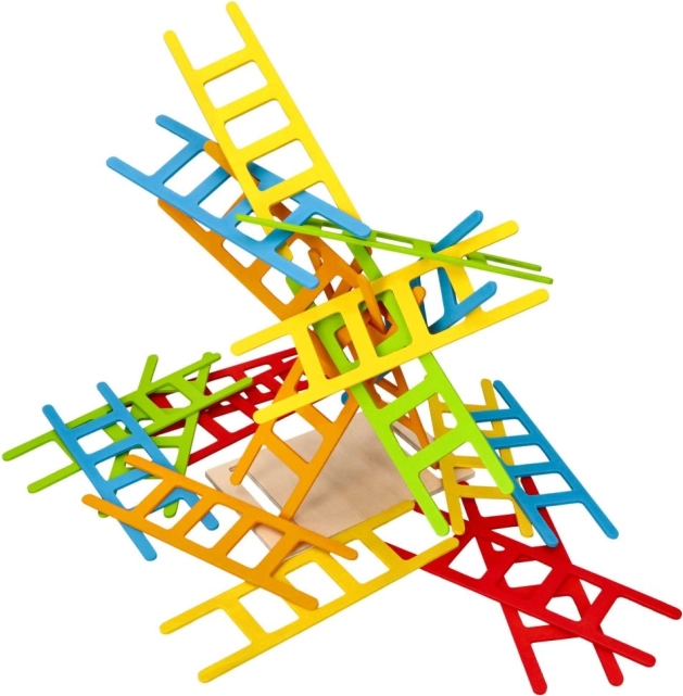 Balancing Game Wooden Ladders by Goki