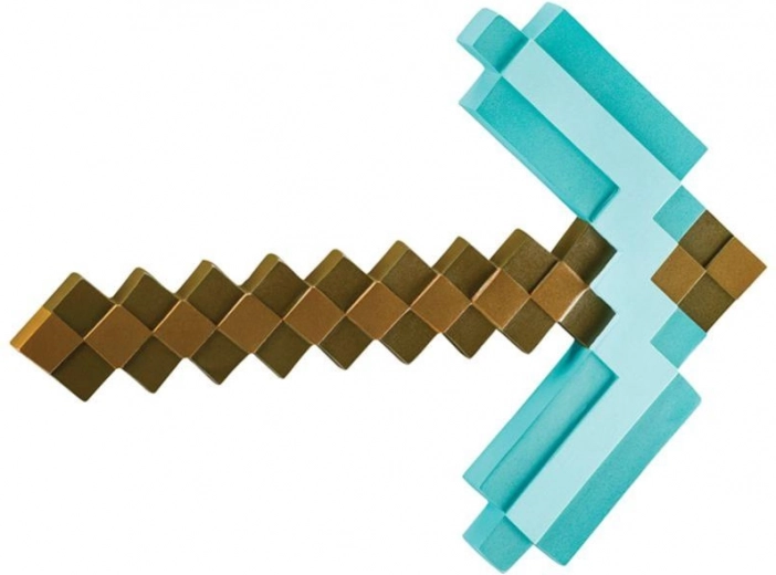 plastic Minecraft pickaxe 42 cm