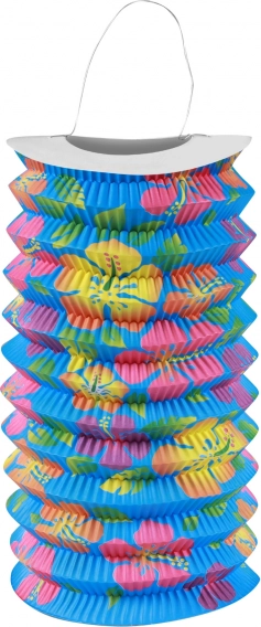 Colorful foldable Hawaiian lantern 15 cm
