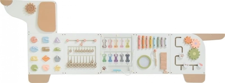 Wooden Motor Skills Board Dog – activity panel for kids