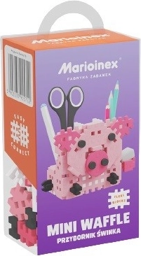 Mini Waffle tragbarer Organizer Schweinchen – Bauset mit 70 Teilen