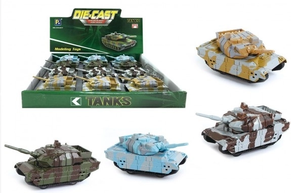 Metalowy czołg 8,5 cm