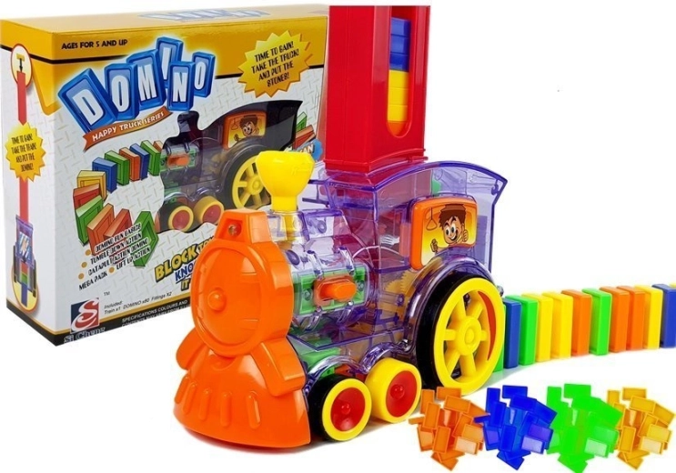 LED Locomotive, Lays Dominoes – Building Set for Kids