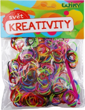 Magici elastici intrecciati bicolore – mix di colori, 300 pezzi con accessori