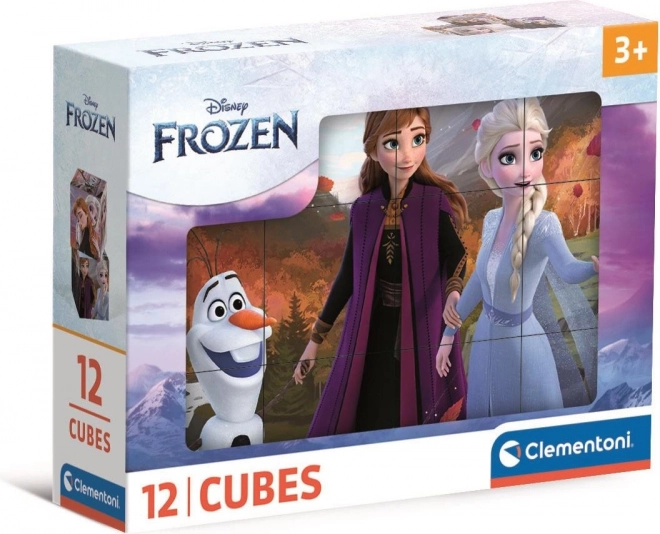 Clementoni Picture Blocks Frozen Kingdom 12 Blocks