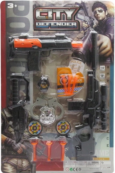 Set da polizia con freccette per bambini