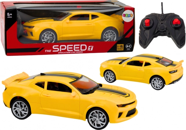 Diaľkovo ovládané športové autíčko 1:16 žlté