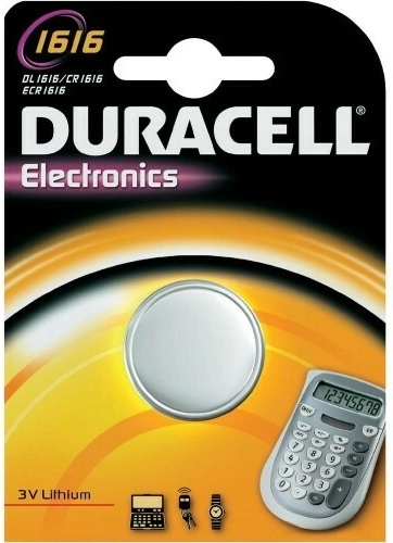 Litijska gumbasta baterija 3V 55 mAh DURACELL CR1616