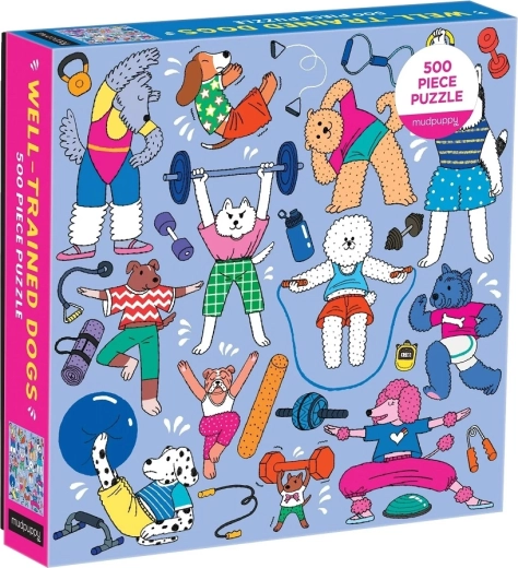 Mudpuppy Workout Dogs Puzzle 500 Pieces
