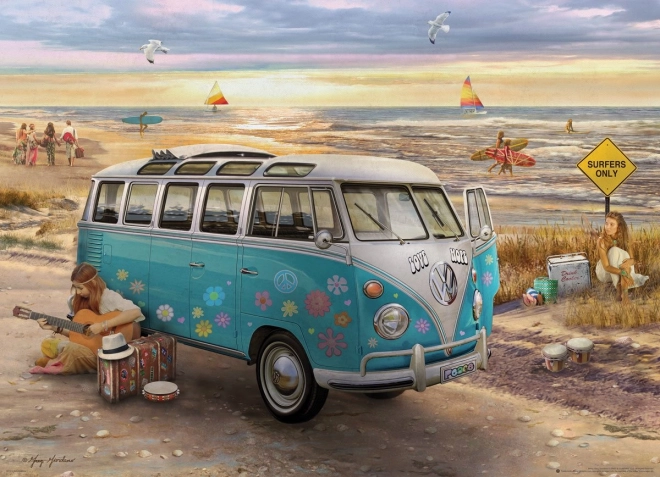 Legpuzzel Eurographics VW Bus – liefde en hoop, 1000 stukjes