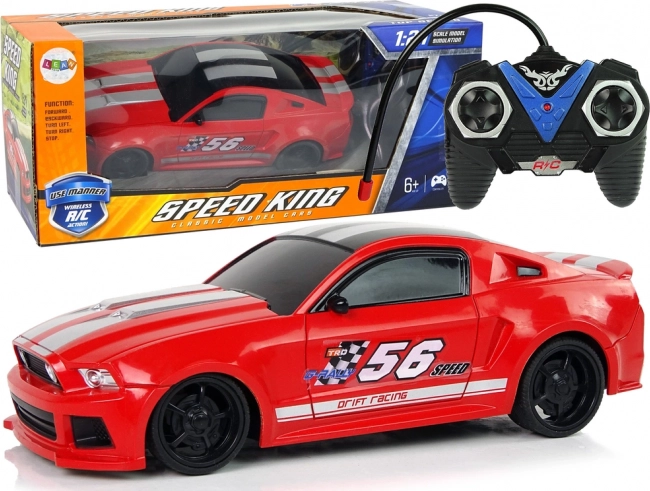 Auto sportiva R/C 1:24 Racing vetri rossi oscurati
