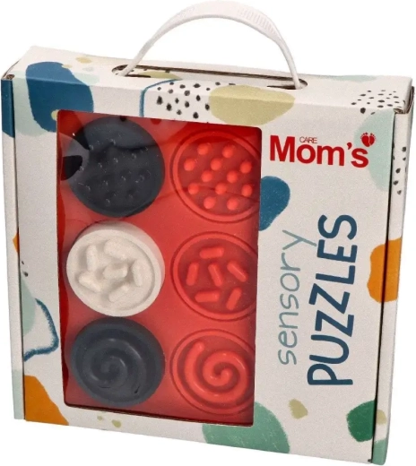 High-contrast sensory puzzle rings 6m+ Mom's Care