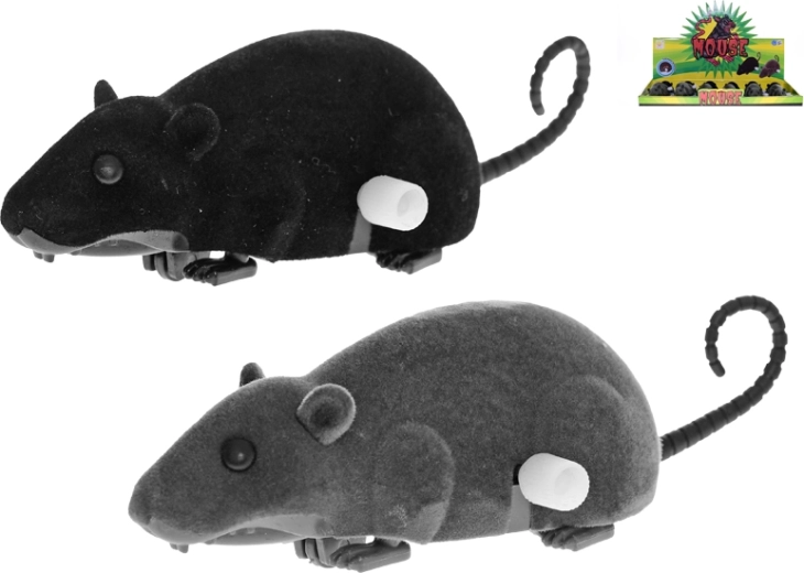 Wind-up Mouse 12 cm with Moving Tail – Plastic Toy for Kids