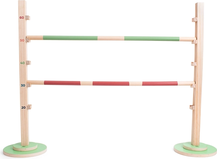 Wooden athletic hurdle for jump training