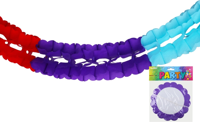 Guirlande en papier colorée 3 m